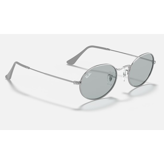 OVAL SOLID EVOLVE
Lenses: Light Blue/Dark Violet Classic  +  Frame: Silver