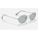 OVAL SOLID EVOLVE
Lenses: Light Blue/Dark Violet Classic  +  Frame: Silver