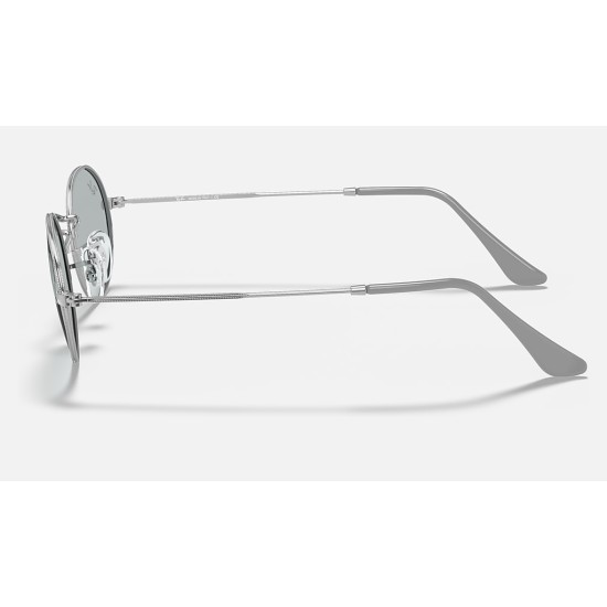 OVAL SOLID EVOLVE
Lenses: Light Blue/Dark Violet Classic  +  Frame: Silver