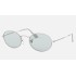 OVAL SOLID EVOLVE
Lenses: Light Blue/Dark Violet Classic  +  Frame: Silver