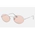 OVAL SOLID EVOLVE
Lenses: Pink Photochromic Classic  +  Frame: Silver