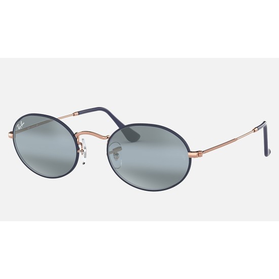 OVAL
Lenses: Blue Gradient - Mirror  +  Frame: Blue