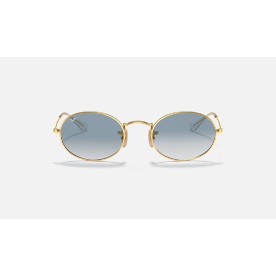 OVAL FLAT LENSES
Lenses: Light Blue Gradient  +  Frame: Gold