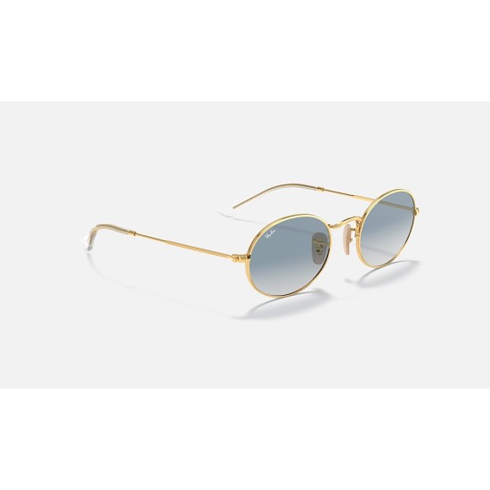 OVAL FLAT LENSES
Lenses: Light Blue Gradient  +  Frame: Gold