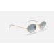 OVAL FLAT LENSES
Lenses: Light Blue Gradient  +  Frame: Gold
