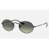 OVAL FLAT LENSES
Lenses: Grey Gradient  +  Frame: Black
