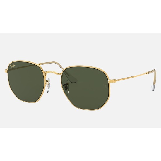 Hexagonal
Lenses: Dark Green Classic  +  Frame: Gold