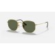 HEXAGONAL FLAT LENSES
Lenses: Green Classic  +  Frame: Gold