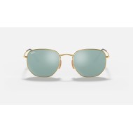 HEXAGONAL FLAT LENSES
Lenses: Silver Mirror  +  Frame: Gold