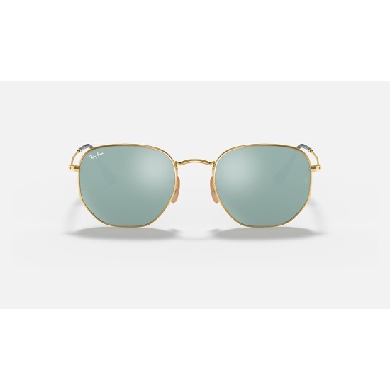 HEXAGONAL FLAT LENSES
Lenses: Silver Mirror  +  Frame: Gold