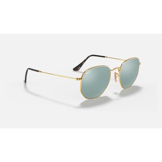 HEXAGONAL FLAT LENSES
Lenses: Silver Mirror  +  Frame: Gold