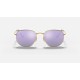 HEXAGONAL FLAT LENSES
Lenses: Lilac Mirror  +  Frame: Gold