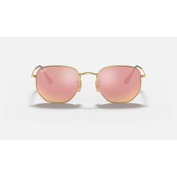 HEXAGONAL FLAT LENSES
Lenses: Copper Mirror  +  Frame: Gold