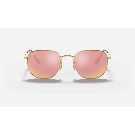HEXAGONAL FLAT LENSES
Lenses: Copper Mirror  +  Frame: Gold