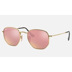 HEXAGONAL FLAT LENSES
Lenses: Copper Mirror  +  Frame: Gold