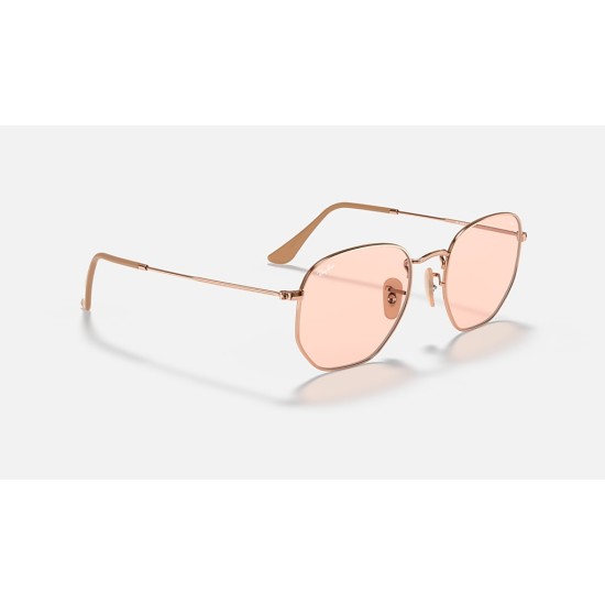 HEXAGONAL WASHED EVOLVE
Lenses: Pink Photochromic Classic  +  Frame: Copper