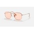 HEXAGONAL WASHED EVOLVE
Lenses: Pink Photochromic Classic  +  Frame: Copper