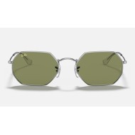 OCTAGONAL LEGEND GOLD
Lenses: Light Green Classic  +  Frame: Silver
