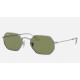 OCTAGONAL LEGEND GOLD
Lenses: Light Green Classic  +  Frame: Silver