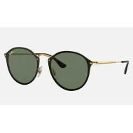 BLAZE ROUND
Lenses: Green Classic  +  Frame: Gold
