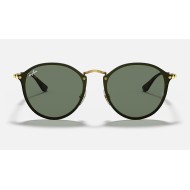 BLAZE ROUND
Lenses: Green Classic  +  Frame: Gold