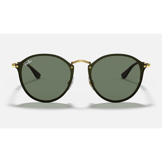 BLAZE ROUND
Lenses: Green Classic  +  Frame: Gold