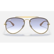 BLAZE AVIATOR
Lenses: Light Blue Gradient  +  Frame: Gold