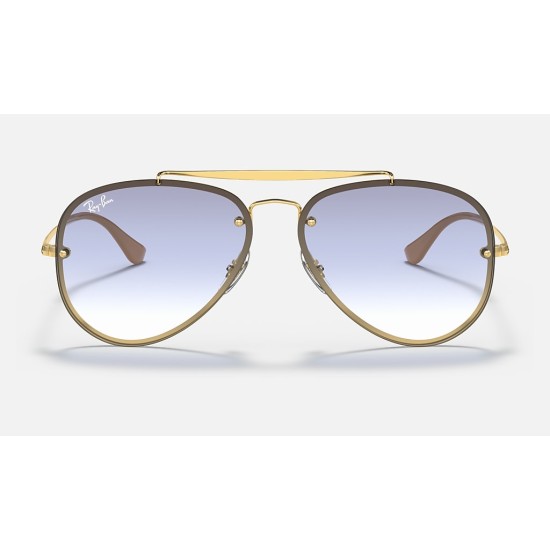 BLAZE AVIATOR
Lenses: Light Blue Gradient  +  Frame: Gold