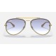 BLAZE AVIATOR
Lenses: Light Blue Gradient  +  Frame: Gold