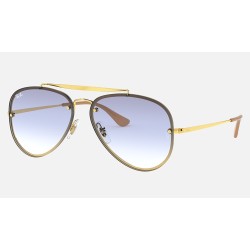 BLAZE AVIATOR
Lenses: Light Blue Gradient  +  Frame: Gold