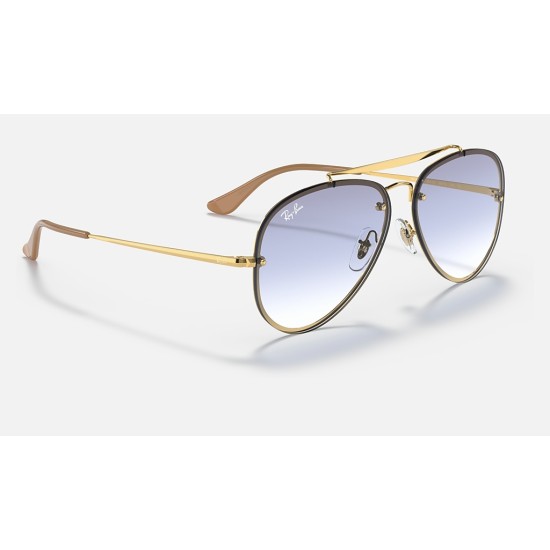 BLAZE AVIATOR
Lenses: Light Blue Gradient  +  Frame: Gold