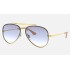 BLAZE AVIATOR
Lenses: Light Blue Gradient  +  Frame: Gold