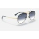 BLAZE AVIATOR
Lenses: Blue Gradient - Mirror  +  Frame: Gold