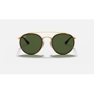 ROUND DOUBLE BRIDGE
Lenses: Green Classic G-15  +  Frame: Gold