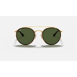 ROUND DOUBLE BRIDGE
Lenses: Green Classic G-15  +  Frame: Gold