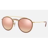 ROUND DOUBLE BRIDGE
Lenses: Copper Gradient - Mirror  +  Frame: Gold