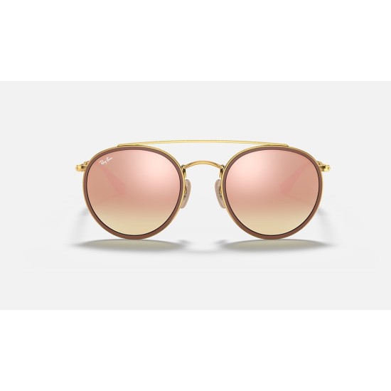 ROUND DOUBLE BRIDGE
Lenses: Copper Gradient - Mirror  +  Frame: Gold