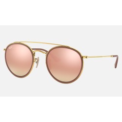 ROUND DOUBLE BRIDGE
Lenses: Copper Gradient - Mirror  +  Frame: Gold