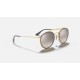 ROUND DOUBLE BRIDGE
Lenses: Silver Gradient - Mirror  +  Frame: Gold