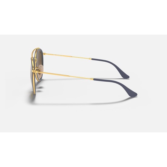 ROUND DOUBLE BRIDGE
Lenses: Silver Gradient - Mirror  +  Frame: Gold