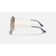 ROUND DOUBLE BRIDGE
Lenses: Silver Gradient - Mirror  +  Frame: Gold