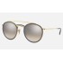 ROUND DOUBLE BRIDGE
Lenses: Silver Gradient - Mirror  +  Frame: Gold