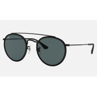 ROUND DOUBLE BRIDGE
Lenses: Blue/Gray Classic  +  Frame: Black