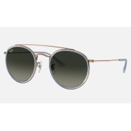 ROUND DOUBLE BRIDGE
Lenses: Grey Gradient  +  Frame: Light Blue