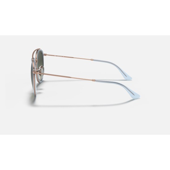 ROUND DOUBLE BRIDGE
Lenses: Grey Gradient  +  Frame: Light Blue