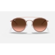 ROUND DOUBLE BRIDGE
Lenses: Brown Gradient  +  Frame: Pink