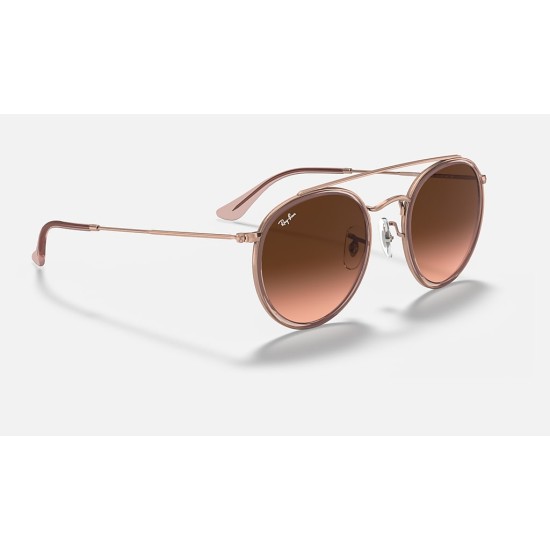 ROUND DOUBLE BRIDGE
Lenses: Brown Gradient  +  Frame: Pink