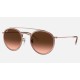 ROUND DOUBLE BRIDGE
Lenses: Brown Gradient  +  Frame: Pink