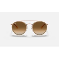 ROUND DOUBLE BRIDGE
Lenses: Light Brown Gradient  +  Frame: Copper