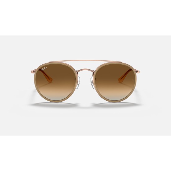 ROUND DOUBLE BRIDGE
Lenses: Light Brown Gradient  +  Frame: Copper